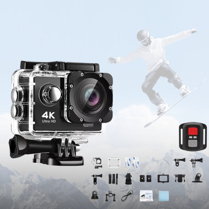 Lisslune | 4K Ultra HD Sport Pro Camera - Wifi Enabled and Waterproof for Vlogging and Outdoor Sports