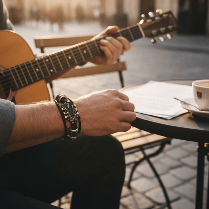 Lisslune | Music-inspired leather bracelet