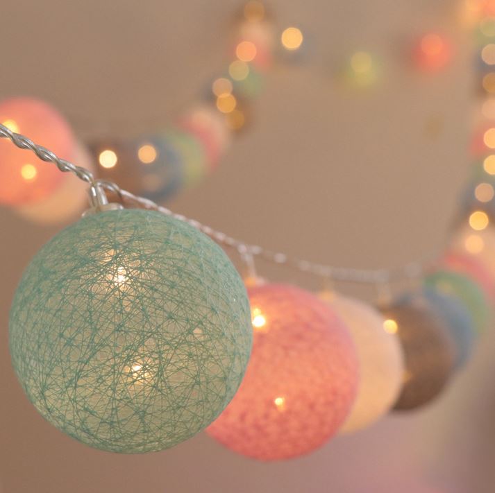 Lisslune | Royallure Cotton Balloon String Lights – Cozy Decoration for Home & Celebrations