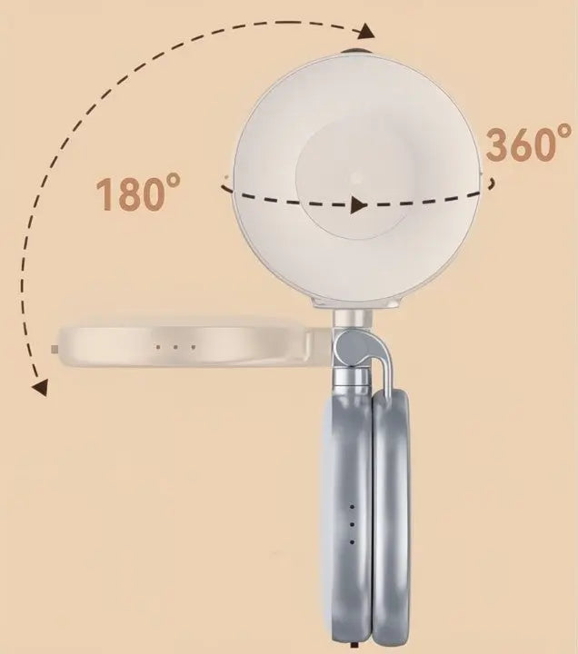 Lisslune | LumiClip Portable Selfie Ring Light with Clamp – Magnetic and Rechargeable