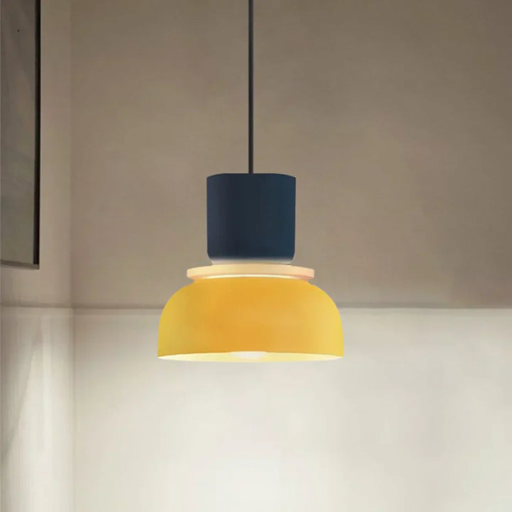 Lisslune | Nordic Color Block Pendant Light Fixture - Modern Hanging Lamp for Kitchen & Dining Room
