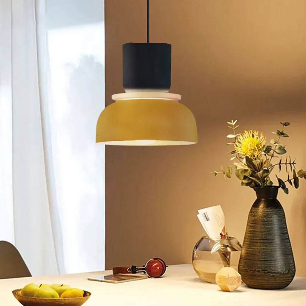Lisslune | Nordic Color Block Pendant Light Fixture - Modern Hanging Lamp for Kitchen & Dining Room