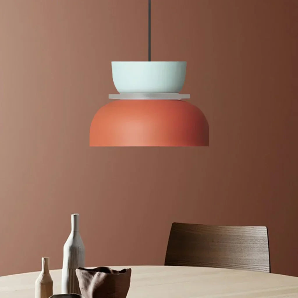 Lisslune | Nordic Color Block Pendant Light Fixture - Modern Hanging Lamp for Kitchen & Dining Room