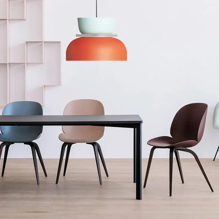Lisslune | Nordic Color Block Pendant Light Fixture - Modern Hanging Lamp for Kitchen & Dining Room