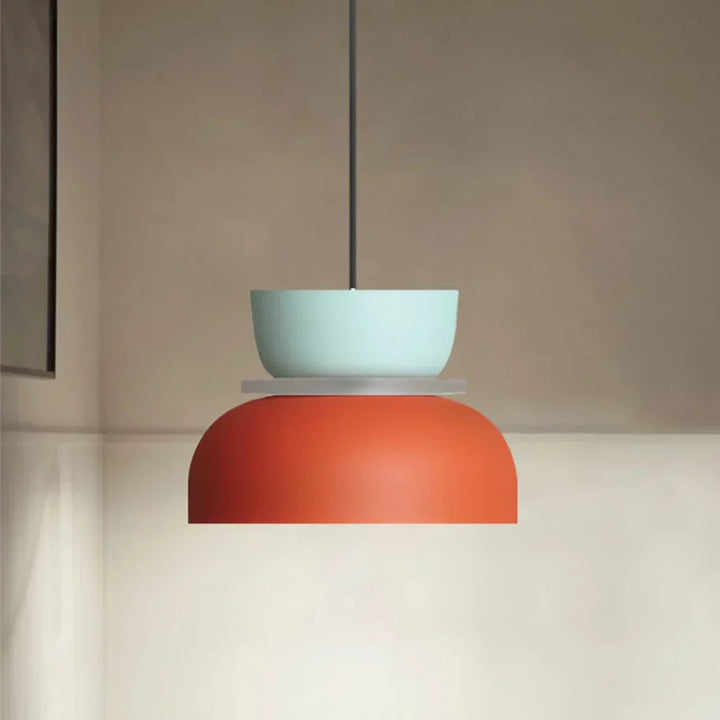 Lisslune | Nordic Color Block Pendant Light Fixture - Modern Hanging Lamp for Kitchen & Dining Room