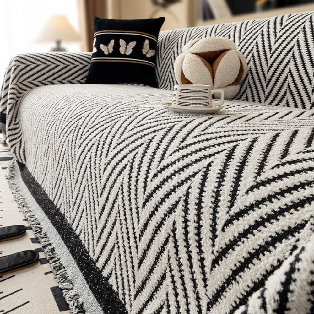 Lisslune | Marella Soft Chevron Sofa Cover