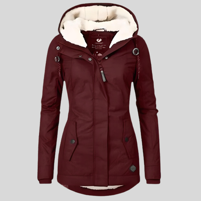 Lisslune | Waterproof and warm winter jacket with hood for women
