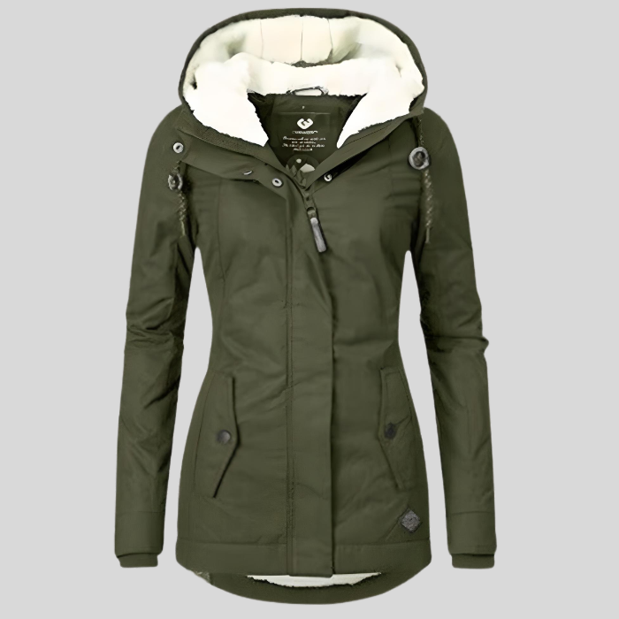 Lisslune | Waterproof and warm winter jacket with hood for women