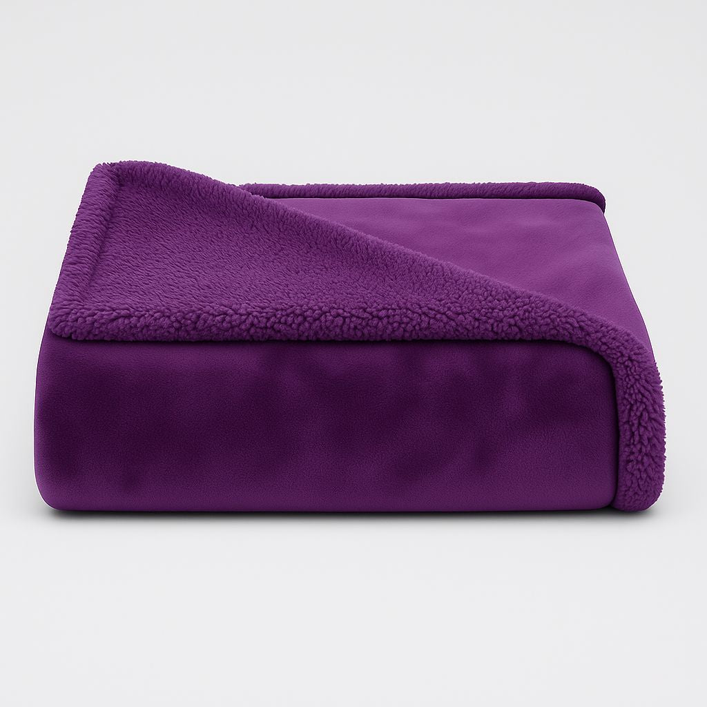 Lisslune | LoveGuard – Waterproof Couples Blanket | Ultra-Soft Sherpa Comfort & Spill-Proof Protection