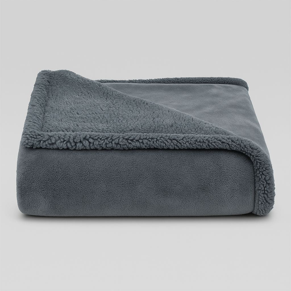 Lisslune | LoveGuard – Waterproof Couples Blanket | Ultra-Soft Sherpa Comfort & Spill-Proof Protection