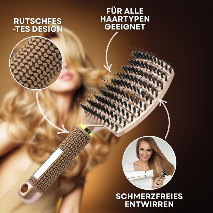 Lisslune | Magical Detangler Brush – Magical Hair Brush for Pain-Free Detangling & Shiny Hair