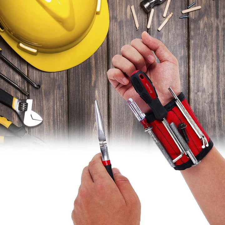 Lisslune | Magnetic Tool Organizer with Wrist Strap and Storage Bag for DIY and Electrical Work