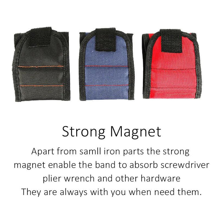 Lisslune | Magnetic Tool Organizer with Wrist Strap and Storage Bag for DIY and Electrical Work