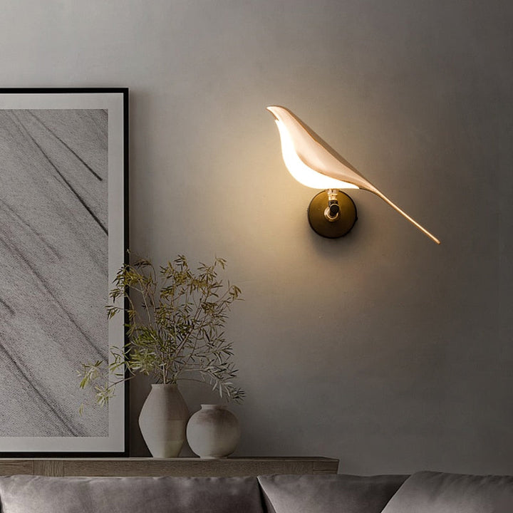 Rynx Nordic Elegant Golden Bird Wall Light