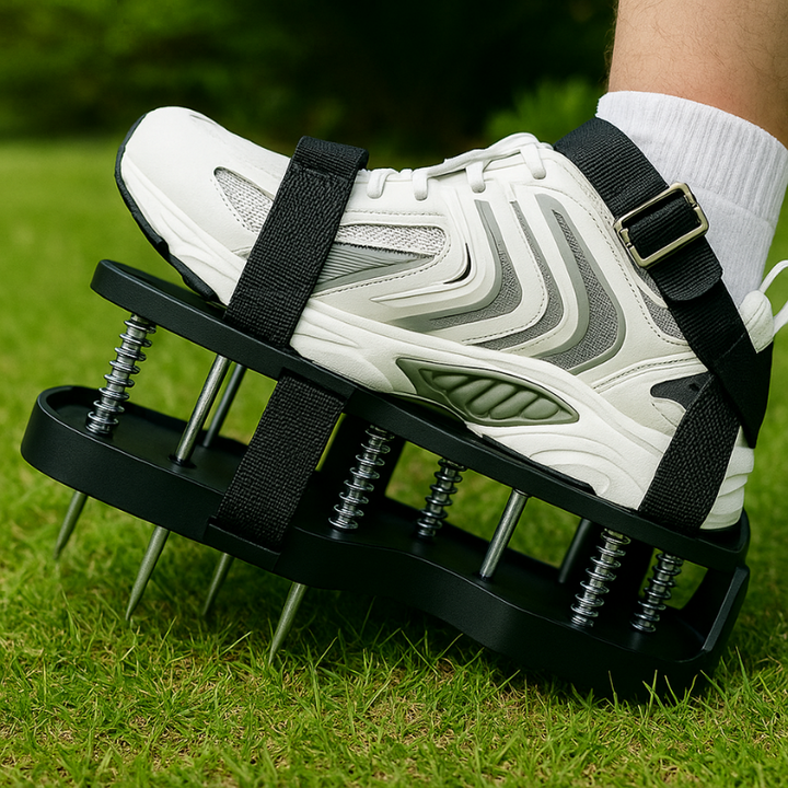 Lisslune | Lawn Aerator Shoes | Adjustable Straps for Healthier Roots & Thicker Grass without Heavy Tools