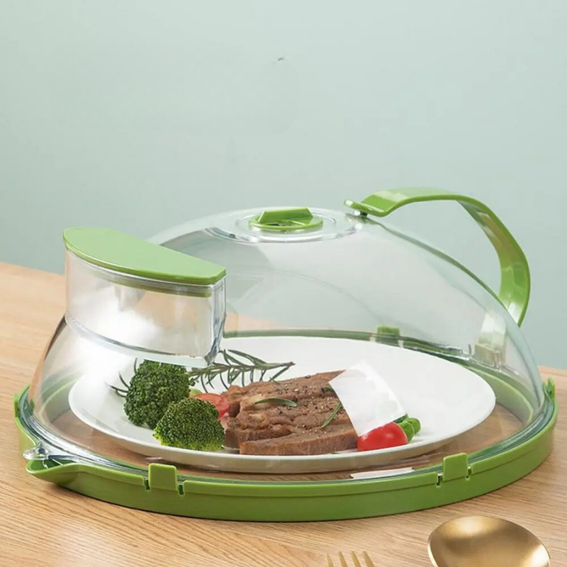 Lisslune | Handy Microwave Cover | Locks in Moisture, Safe Handle & Versatile for Home, Dorms, and Apartments