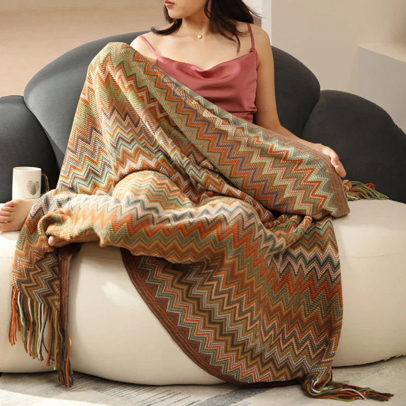 Lisslune | Cozycheck | Plaid Blanket | Stylish Comfort | Embrace the Warmth