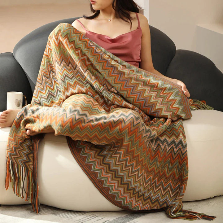 Lisslune | Cozycheck | Plaid Blanket | Stylish Comfort | Embrace the Warmth