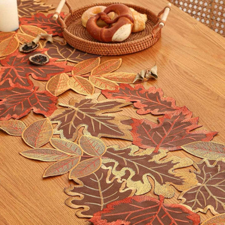 Lisslune | Autumn Leaves Table Runner for Dining Decor