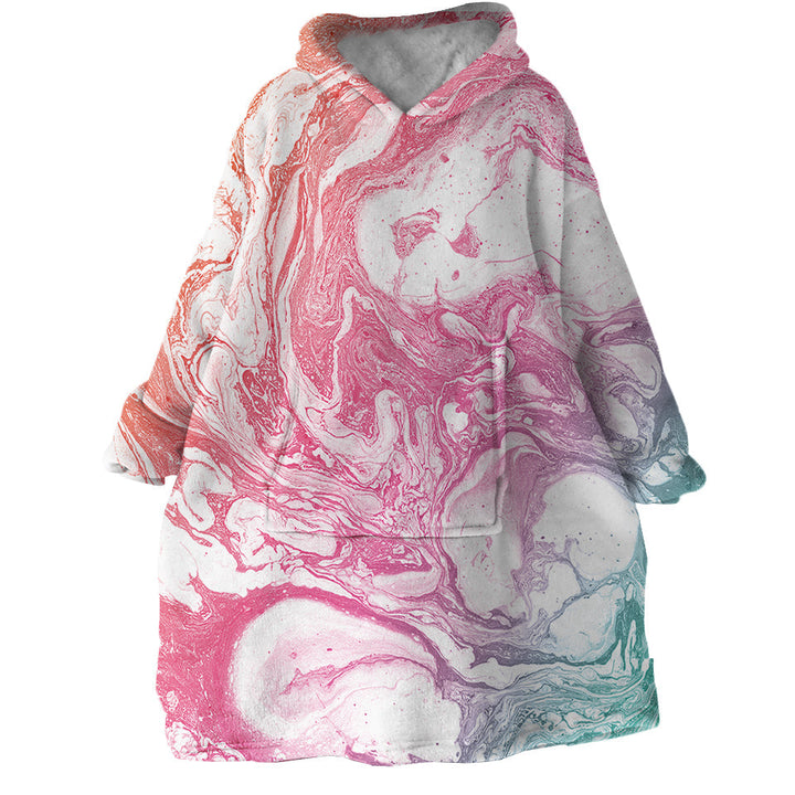 Lisslune | Therapeutic Blanket Hoodie - Marble Pink (Made to Order)