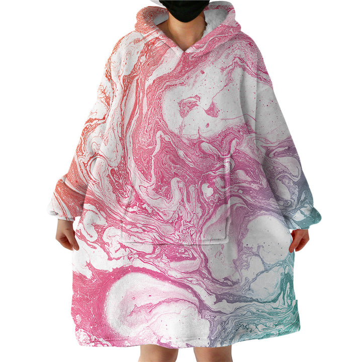 Lisslune | Therapeutic Blanket Hoodie - Marble Pink (Made to Order)