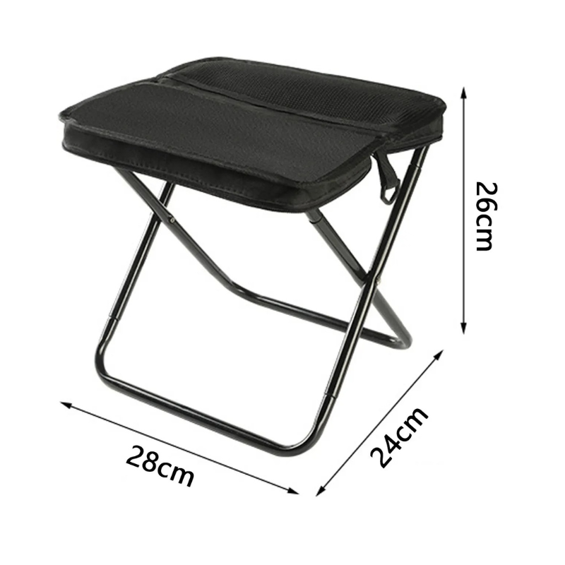 Lisslune | Ultra-Light Foldable Camping Chair | Tear-Resistant, Space-Saving & Ideal for Festivals, Fishing Trips & Outdoor Relaxation