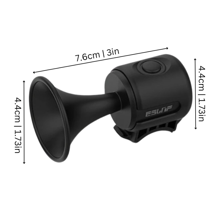 Lisslune | Powerful 120 dB Bike Horn | Waterproof, Shock-Resistant & Easy Tool-Free Installation for Safe Riding in Any Weather