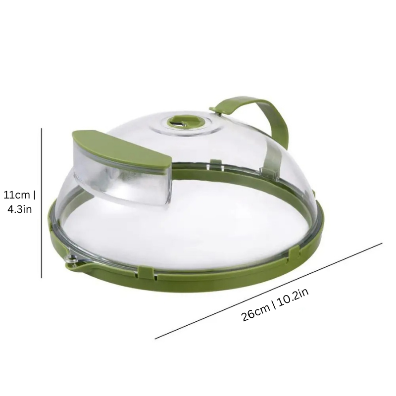 Lisslune | Handy Microwave Cover | Locks in Moisture, Safe Handle & Versatile for Home, Dorms, and Apartments