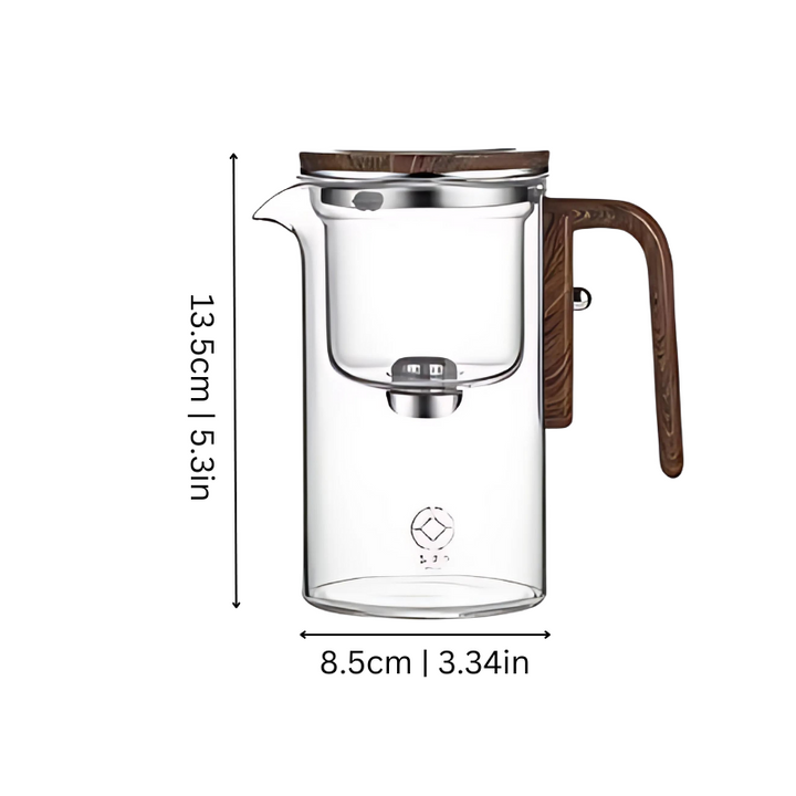 Lisslune | Tea Infuser | Durable Borosilicate Glass for Effortless Hot & Cold Brewing at Home