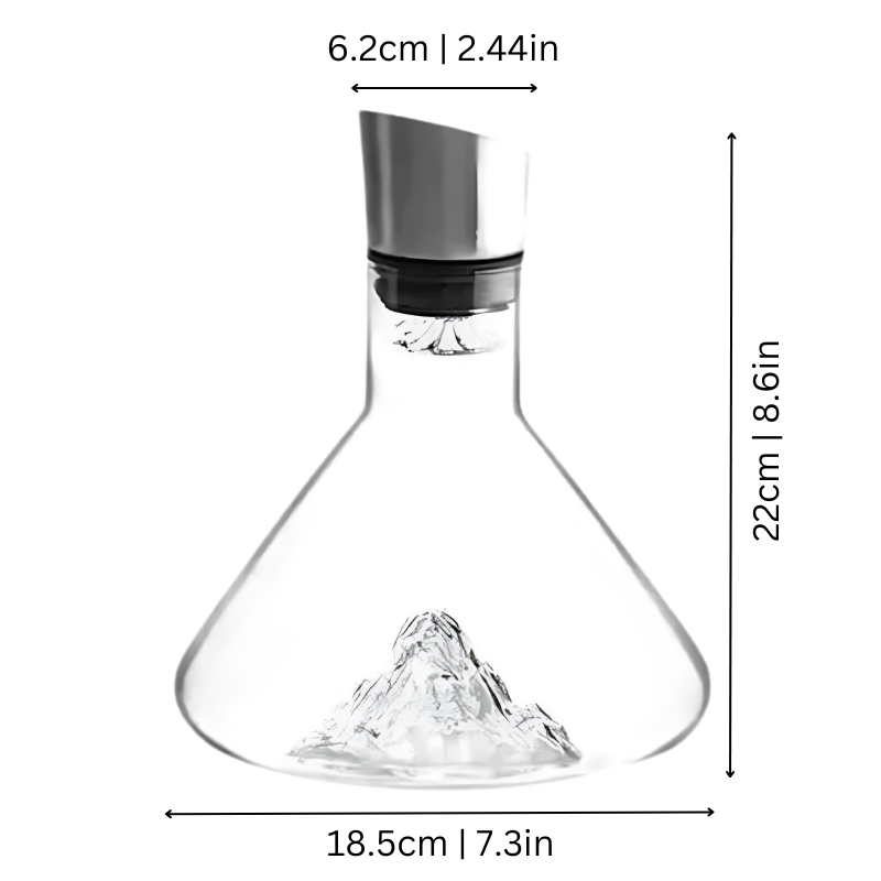 Lisslune | Premium Wine Decanter | Lead-Free Crystal with Quick Aeration & Filtration for Enhanced Flavor Experience