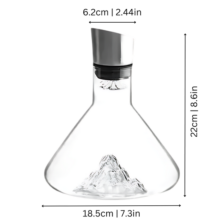 Lisslune | Premium Wine Decanter | Lead-Free Crystal with Quick Aeration & Filtration for Enhanced Flavor Experience