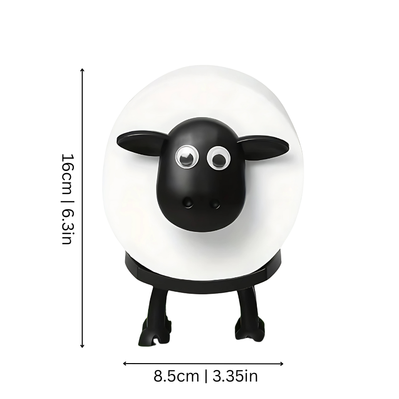 Lisslune | Sheep Toilet Paper Holder | Charming, Space-Saving Design for Bathroom Organization & Fun Décor