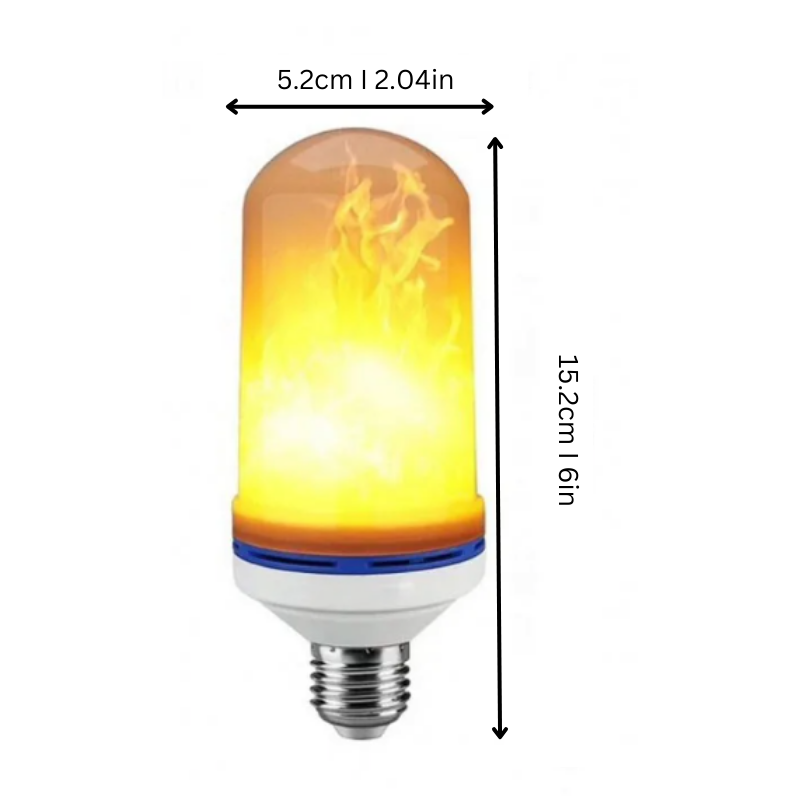 Lisslune | FlameGlow LED Lamp – Flickering Flame Effect for Warm and Cozy Atmosphere