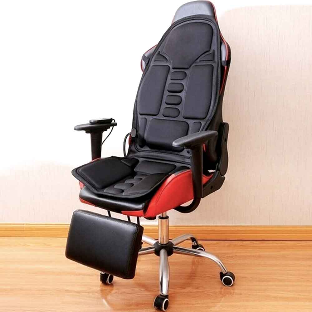 Lisslune | Fashion massage chair pad with heated neck pillow for car and home