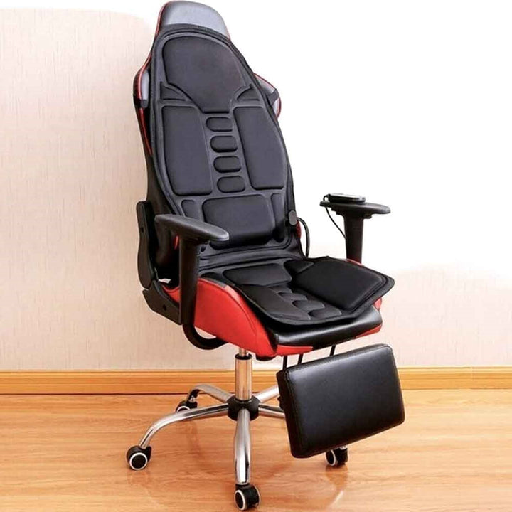 Lisslune | 8-Mode Heated Massage Chair Pad for Back, Neck & Full-Body Relaxation – Perfect for Car & Home