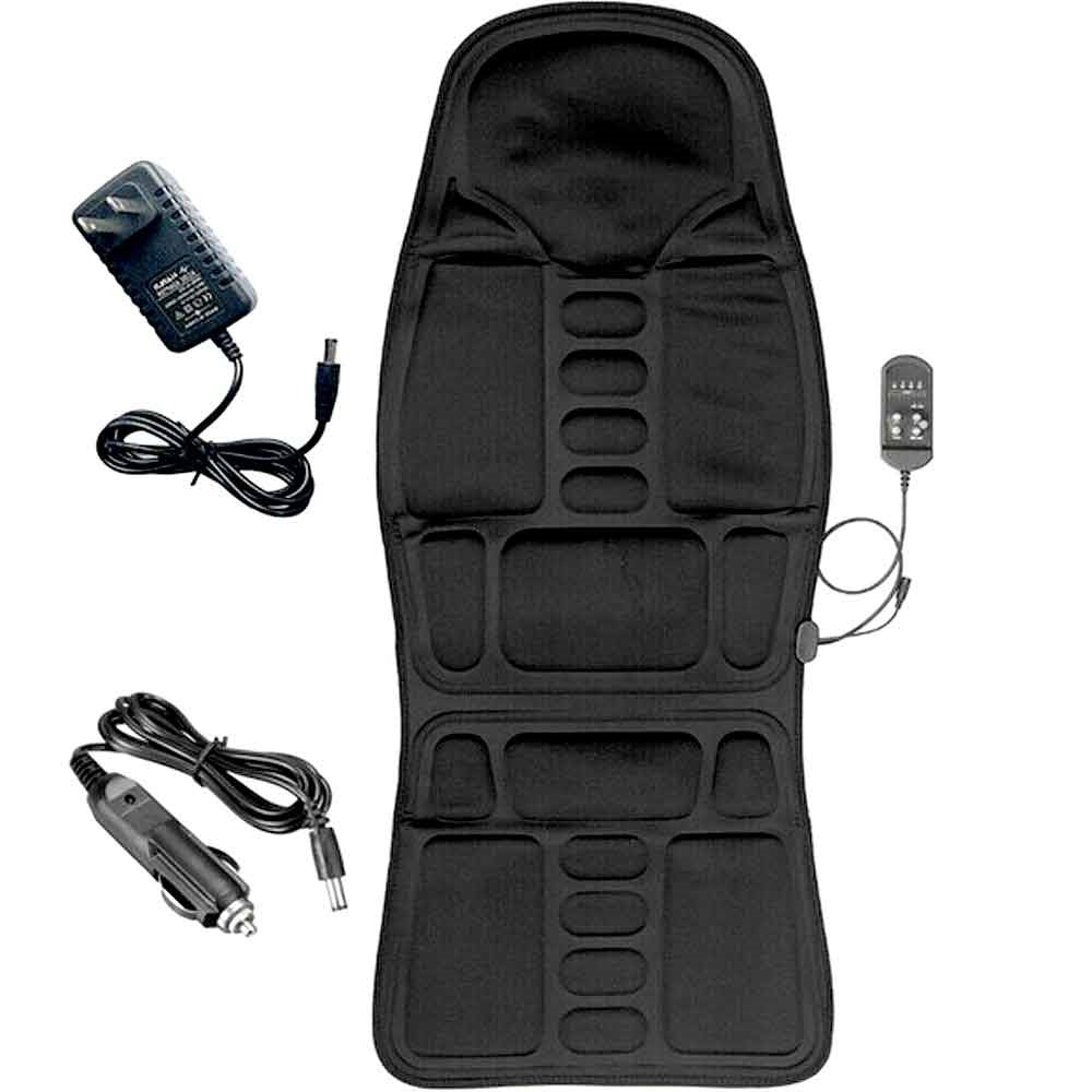 Lisslune | Massage Chair Pad with Heat | 8 Massage Modes, Deep Tissue Relief & Portable for Home and Car Use