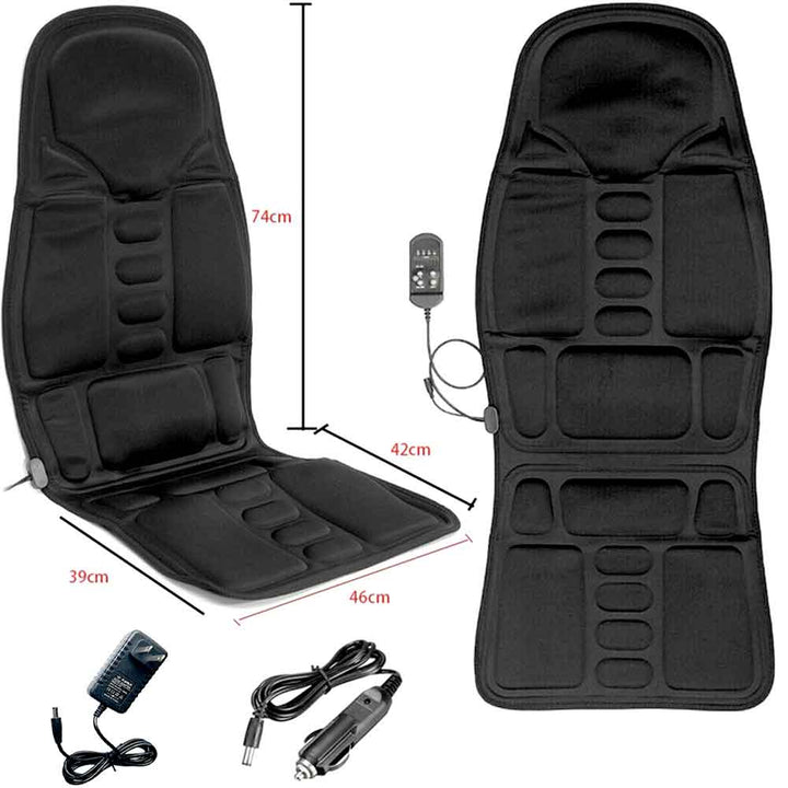 Lisslune | Fashion massage chair pad with heated neck pillow for car and home