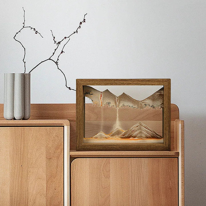 Lisslune | Gyroscopic rotating sand decoration for calm spaces