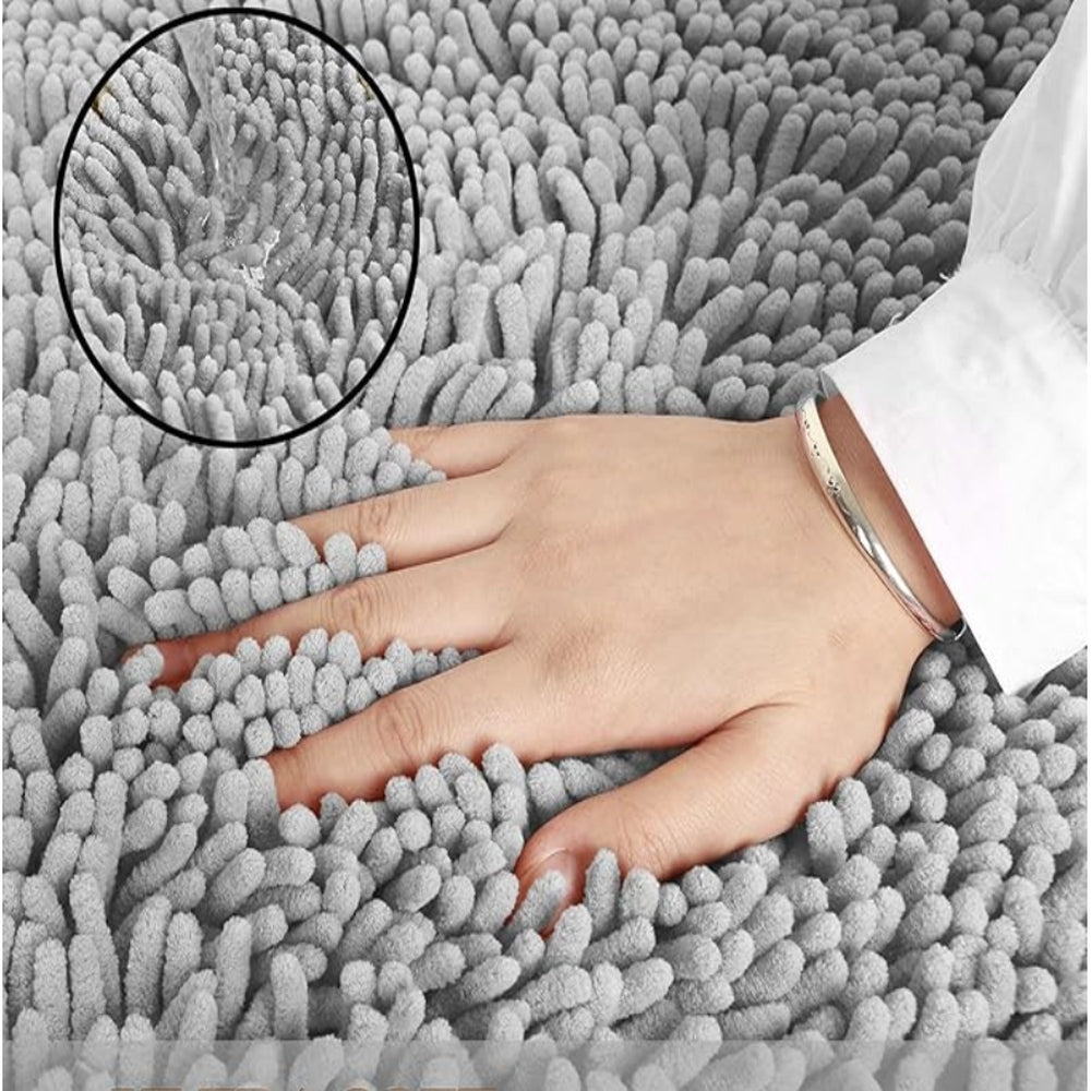 Lisslune | Mavi Soft Chenille Bath Mat
