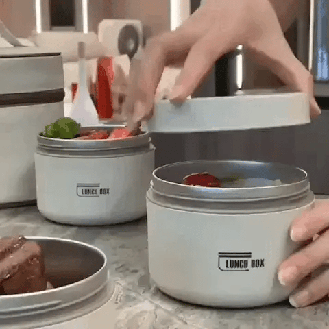 Lisslune | Durable Stainless Steel Lunch Box Set | Leak-Proof, Insulated & Perfect for Professionals, Students, and Family Outings
