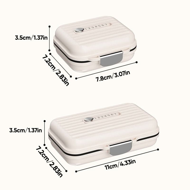 Lisslune | Portable Pill Organizer with 7 Compartments & Triple Seal