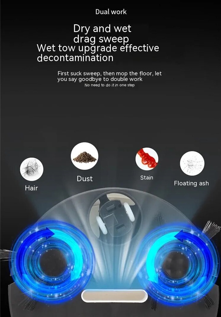 Lisslune | Mini Robot Vacuum Cleaner | All-in-one Intelligent Device