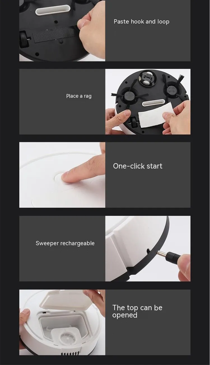 Lisslune | Mini Robot Vacuum Cleaner | All-in-one Intelligent Device