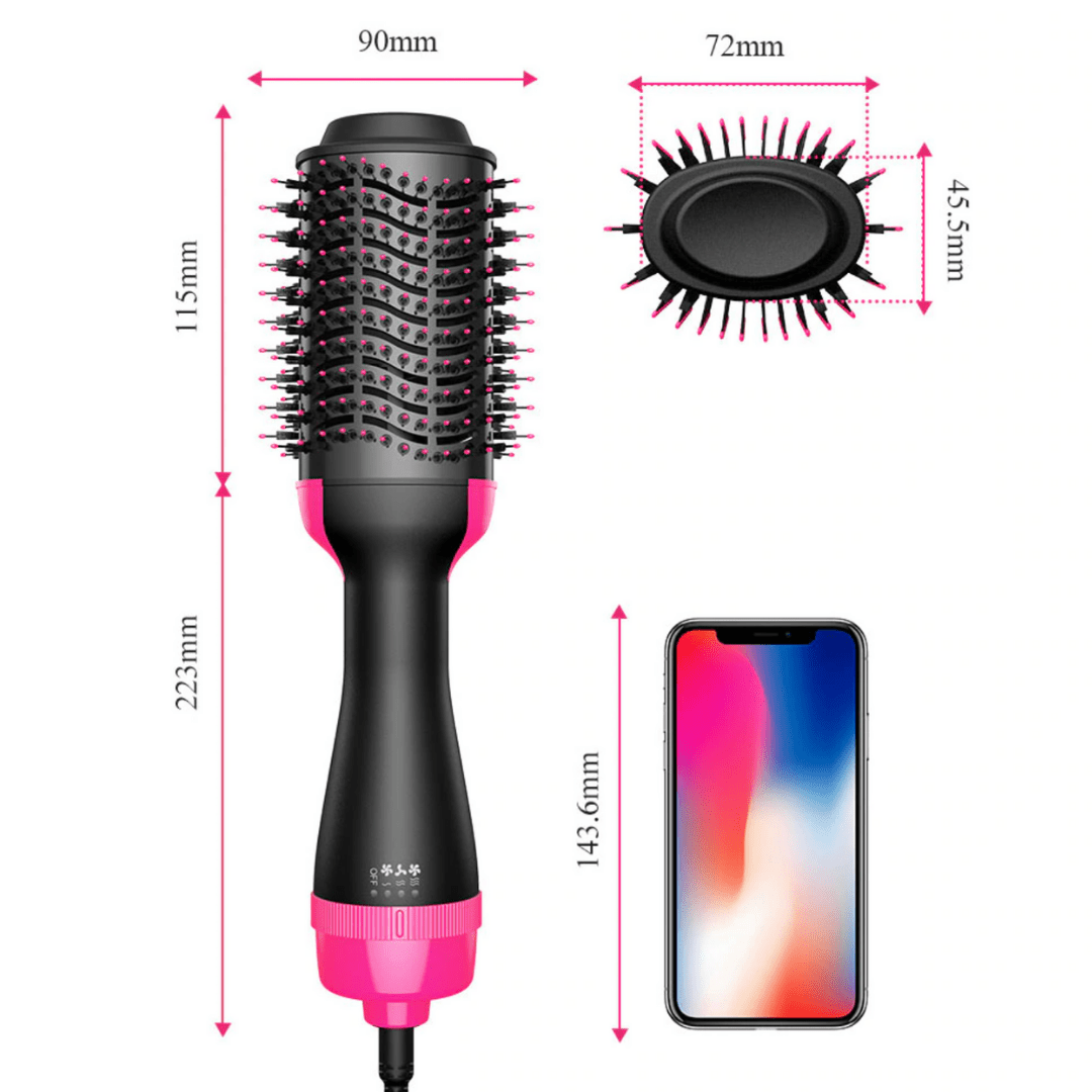Lisslune | 4-in-1 Hair Dryer & Straightener for Volume & Shine