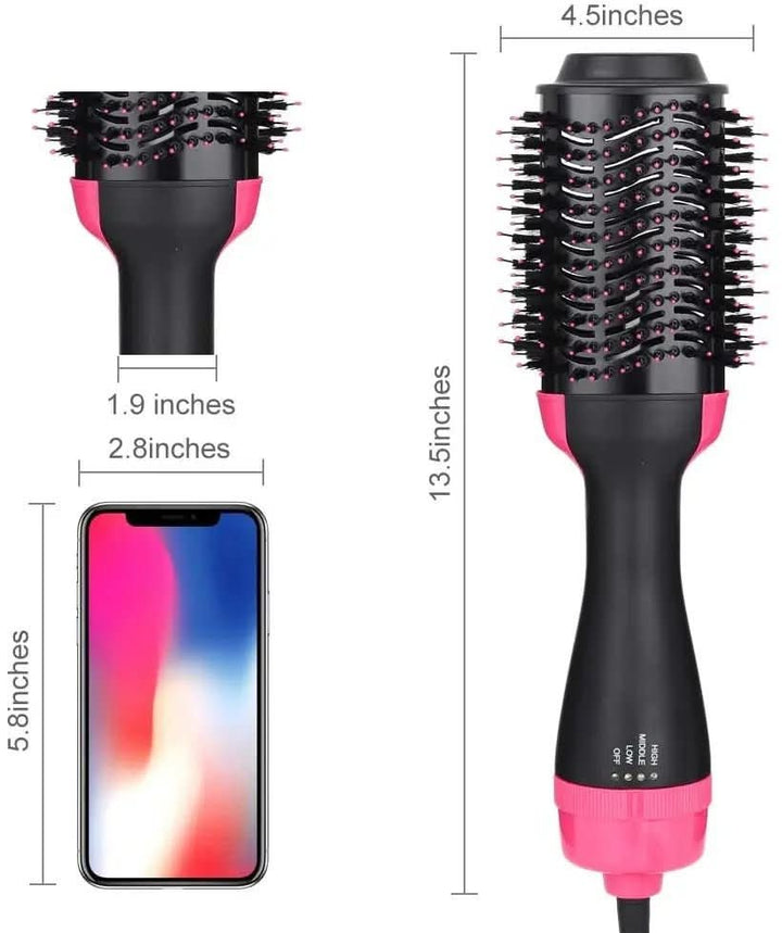 Lisslune | 4-in-1 Hair Dryer & Straightener for Volume & Shine