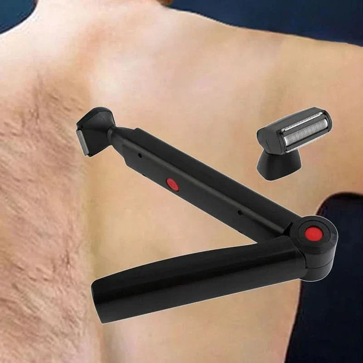 Lisslune | Men’s Electric Back Hair Shaver Razor with Foldable Handle