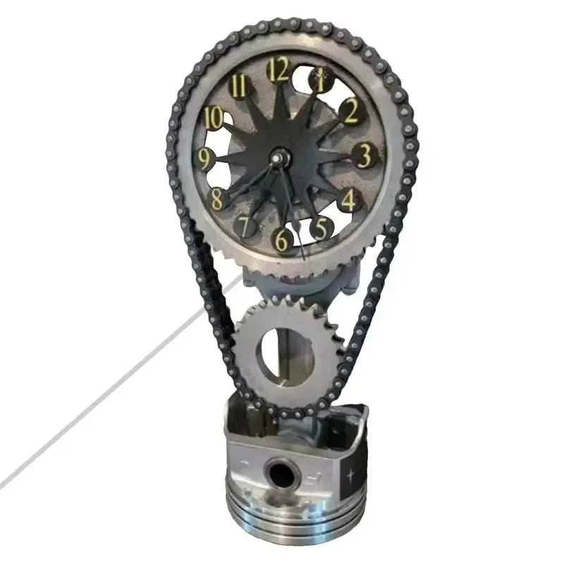 Lisslune | Watch chain with movement - Silent rotating table clock