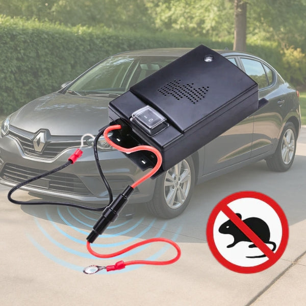 Lisslune | Ultrasonic Car Mice Repeller | Portable. Self-Powered & Effective for Vehicle Protection Against Rodents