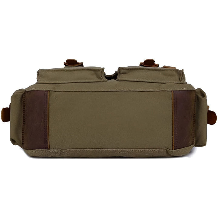 Lisslune | Michael Bag – Vintage Canvas Messenger Bag for Men with Leather Accents