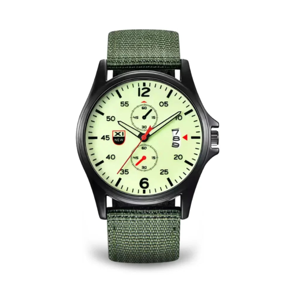 Lisslune | Military Quartz Watch – Lightweight Tactical Nylon Strap Watch for Men